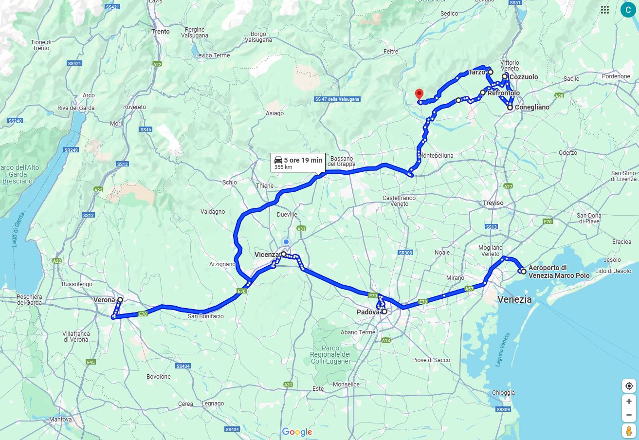Itinerario Veneto