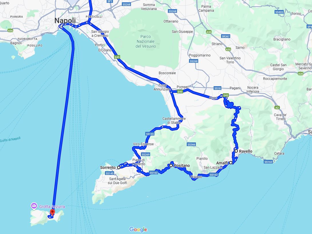 Itinerario Costiera Amalfitana 1-2