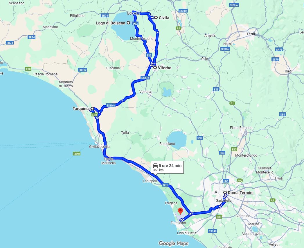 Itinerario Lazio settentrionale