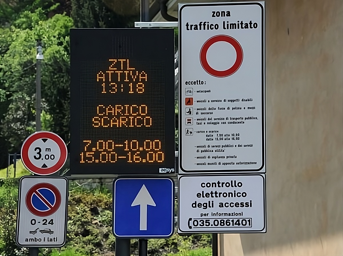 Segnaletica ZTL in Italia